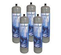 5 Bombole CO2 600 gr monouso Edenya Bubbles con attacco M11x1 per acqua frizzante e290