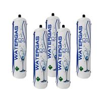 5 Bombole CO2 600 gr usa e getta Watergas con attacco M11x1 per acqua frizzan...
