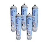 5 bombole CO2 monouso da 600 gr. e290 per acqua frizzante