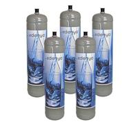 5 bombole CO2 monouso e290 uso alimentare acqua frizzante per gasatori e refrigeratori acqua attacco M11x1 Edenya®