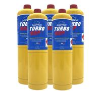 5 BOMBOLE GAS CARTUCCIA TURBO MAP GAS 400 gr ATTACCO CGA600 TURBO SET 110 200