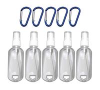 5 Bottiglie Vuote Disinfettanti Per Le Mani E Protezione dalle Perdite Flacone Nebbia Fine Per W/Portachiavi Per Articoli Per WC Alcol Liquido Pulizia Flacone Spray