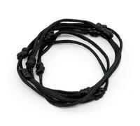 5 bracciali neri fatti a mano con corde portafortuna Kabbalah braccialetto fo...