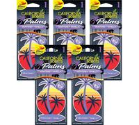 5 California Scents Profumatori Auto Duftbaum Rosa Palm Petali