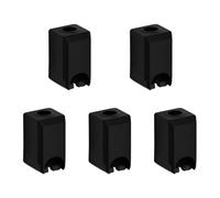 5 calzini in silicone per serie X1/P1, ugello per blocco di riscaldamento, protezione in silicone, resistenza alle alte temperature e manicotto in silicone durevole per Bambu Lab X1/X1C/X1E/P1S/P1P