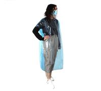 5 Camice lungo di protezione 90 x 115 Extra resistente in plastica