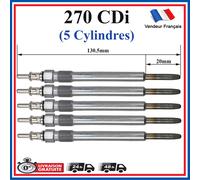 5 Candele Di Pre Riscaldamento Per Mercedes Sprinter 216 316 416 CDI