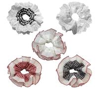 5 Capelli In Pizzo, Accessori Per Capelli Elei, Anelli Di Capelli Classici E Versatili, Decorazioni Per Acconciature, Adatti Per La Vita Quotidiana, Matrimoni E Viaggi.