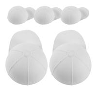 5 cappellini da baseball , cappellini da sole in carta bianca per
