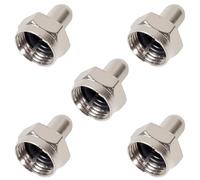 5 cappucci terminali coassiali da 75 Ohm, per splitter, amplificatori, antenna TV, piastra da parete, protezione porta booster