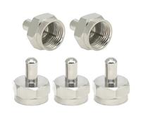 5 cappucci terminali maschio tipo F, 75 Ohms tipo F, copertura terminatore coassiale per splitter, amplificatore, antenna TV, booster, cavo coassiale