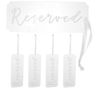 5 cartelli per sedie riservate, supporto per posti a sedere riservati,
