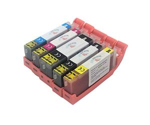 5 cartucce alimentari compatibili con Canon PGI-580 e CLi-581 L'inchiostro alimentare non contiene glutine. Verificare la compatibilità prima dell'acquisto