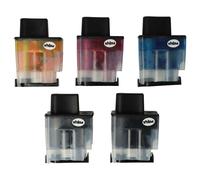 5 cartucce di inchiostro multicolore sostituisce Brother LC-900M, LC-900Y