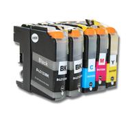 5 cartucce di inchiostro multicolore sostituisce Brother LC123Y + chip