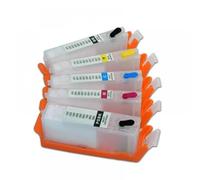 5 cartucce di inchiostro ricaricabili a colori compatibili con PGI580 CLI581 per TS6251 TS6350 TS6351 TS9550 TS9551C Stampanti