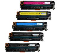 5 Cartucce di toner láser (Set+Bk) per HP LaserJet Pro 200 Color M251n M251nw
