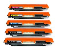 5 Cartucce di toner rimpiazzare HP CF350A, CF351A, CF352A, CF353A (130A)