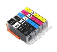 Go Inks Compatibile per sostituire PGI-570 & CLI-571-1 Set di 5 cartucce d'inchiostro XL per l'uso con stampanti Canon PIXMA (5 inchiostri) - nero, ciano, magenta, giallo
