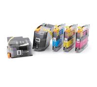 5 cartucce multicolore sostituisce Brother LC-22EYXXL, LC-22EY XXL + chip