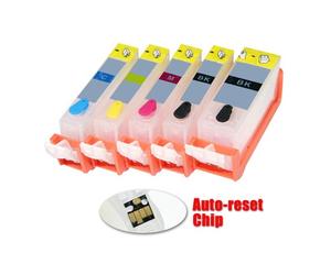 5 Cartucce vuote ricaricabili Canon PGI525BK e CLI526X