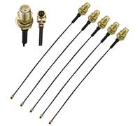 5 cavi coassiali MHF4 UFL a SMA, 30 cm SMA femmina a U.FL IPX 0,81 mm, cavo coassiale di prolunga UFL IPX-4 a bassa perdita per radio, antenna, mini PCI