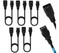 5 cavi di prolunga, alimentazione elettrica da 3,00 m, IEC C13 a C14, per PC, computer, schermo, inverter, stampante, videoproiettore ed elettrodomestici