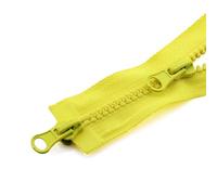 5# Cerniera aperta a doppio cursore Lunghezza Cerniera in resina Cerniera per piumino Soprabito Cerniera Accessori per abbigliamento,Giallo,80cm