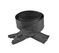 5# Cerniere impermeabili in nylon 40-150cm Cerniera aperta Fai da te Giacca Borsa Cerniera Riparazione Accessori per cucire, Nero, 40cm