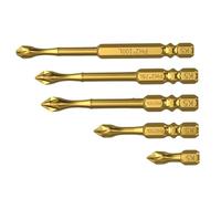5 Che Colpiscono La Punta Del Cacciavite Antistrip Bit 1/4 Pollici Gambo Esagonale Punta Traversata Per Traversata Per Cacciavite Bombetta Che Influisce Sul Magnetico