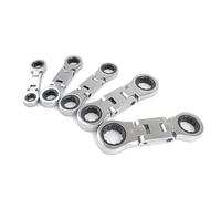 5 Chiavi A Cricchetto In Metallo Per Attrezzi Ingranaggi In Miniatura A Doppia Testa Montaggio Mobili