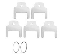 5 chiavi in lega di alluminio da 25 mm, chiavi di ricambio per asciugamani e dispenser, facile accesso e organizzazione in acciaio inox