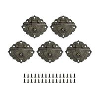 5 chiusure in metallo stile antico, chiusure antiruggine per progetti artigianali e decorazioni per la casa, chiusure decorative in lega di zinco