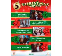 5 Christmas Movies - 5-DVD Set ( Christmas Ever After / A Puppy for Christmas / Four Cousins & a Christmas / The Christmas Setup / High Holi [ Origine Danese, Nessuna Lingua Italiana ]