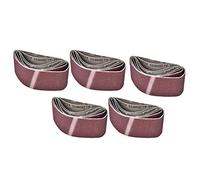 5 Cinghie Abrasive per Levigatrice a Nastro, 457x75mm, Grana 60/80 / 100/120 / 240 - Alta Resistenza all'Abrasione, Efficiente per Levigatura e Lucidatura, Ideale per Legno e
