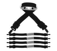 5 Cinturino Fibbia Pezzi Sottogola con Casco Antinfortunistica | Casco di Sicurezza e Hard Hat, Uso Esterno e Produzione Industriale, Poliestere e Gomma, Colore Casuale