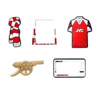 5 ciondoli a forma di scarpa da calcio, a forma di coccodrillo, per bambini, in PVC, antiscivolo, decorazione per scarpe da calcio, accessori per tifosi, idea regalo per feste, souvenir e hobbisti