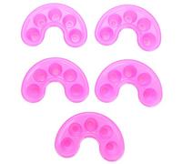 5 ciotole per rimuovere gel acrilico UV con cinque fori per immergere le ciotole per dita