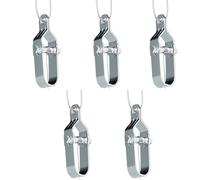 5 clip di serraggio per cavi per attività di gestione agricola e edilizia, realizzate in robusto acciaio