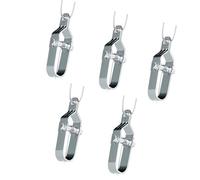 5 clip di serraggio per cavi per attività di gestione agricola e edilizia, realizzate in robusto acciaio