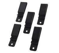 5 clip funzionali in ferro con gancio a molla in acciaio al manganese per supporto accessori montati su cintura