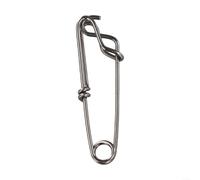 5 clip per lenza lunga in acciaio inox con moschettone girevole per la pesca del tonno con palangari, ganci per rami e impianti di pesca in acqua salata (1,8 x 60 mm)