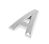 5 cm 3D Hotel Porta Lettere A - Z Adesivi Casa Indirizzo Decorativo Plate Digit Plate Sign Tabs - Argento, un processo di Moda portatile e utile