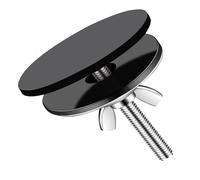 5 cm Acciaio Inossidabile Copri Foro, Coperchio del Foro del Rubinetto Accessori, Tappo Lavandino Cucina, Coperchio Foro Del Rubinetto Lavello da Cucina e da Bagno per Prevenzione Perdite (Nero)