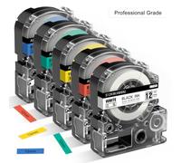 5 colorato Compatibile Epson LabelWorks nastro per stampante etichette 12mm