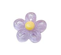 5 Colori 23x23mm Piccoli Cinque Petali Fiore Pendenti Di Fascino Per Le Donne Colorati Gioielli Collane Fare Risultati Resina Fascino Per La Creazione di Gioielli Bracciali Collane, Misura unica, come