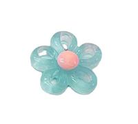 5 Colori 23x23mm Piccoli Cinque Petali Fiore Pendenti Di Fascino Per Le Donne Colorati Gioielli Collane Fare Risultati Resina Fascino Per La Creazione di Gioielli Bracciali Collane, Misura unica, come