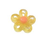 5 Colori 23x23mm Piccoli Cinque Petali Fiore Pendenti Di Fascino Per Le Donne Colorati Gioielli Collane Fare Risultati Resina Fascino Per La Creazione di Gioielli Bracciali Collane, Misura unica, come