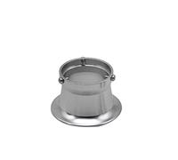 5 colori 50 mm filtro aria interfaccia tazza in lega di alluminio universale per PWK 21 24 26 28 30 30 PE 28 30 Carburatore di motocicli (Color : Titanium)