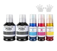 5 Colori GI-50/GI-51 GI50/GI51 Inchiostro Compatibile per Canon PIXMA G5050 G6050 G7050 GM2050 GM4040 GM4050 G1520 G1530 G2520 G2560 G2570 G3520 G3560 G3570 G3571 G3572 G3590 G4570 (2 BK/C/M/Y)